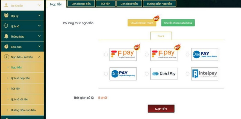 Hướng dẫn cách nạp tiền LOTO188 và rút tiền đơn giản nhất 2 Hướng Dẫn Cách Nạp Tiền Tại Loto188