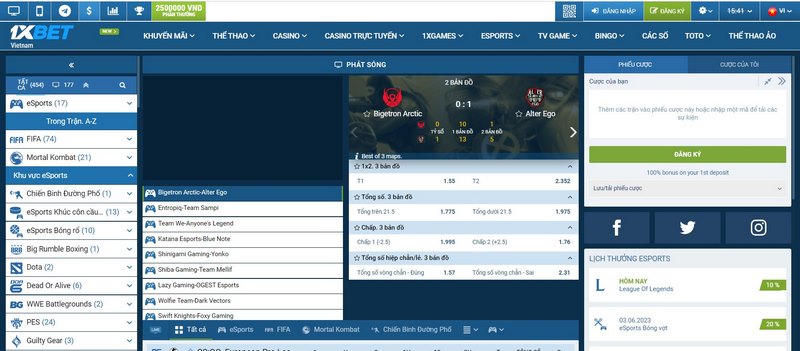 1xBet - Nhà cái cá cược ăn tiền nhanh, nhận thưởng khủng 2 Thể Thao